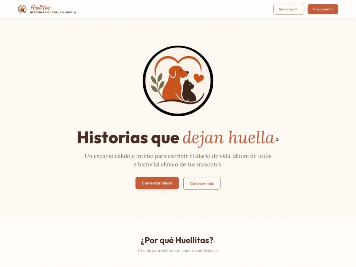 Huellitas — Sistema de Gestión Veterinaria y Portal de Adopción Mascotas